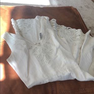 Joie like new white linen summer dress 00